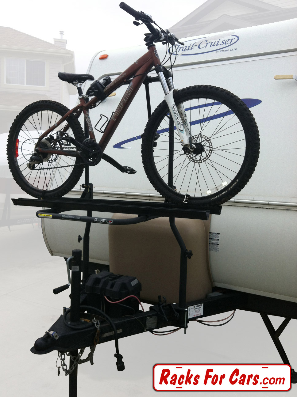 rv travel trailer bike rack